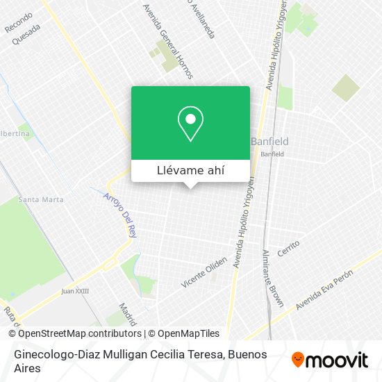 Mapa de Ginecologo-Diaz Mulligan Cecilia Teresa