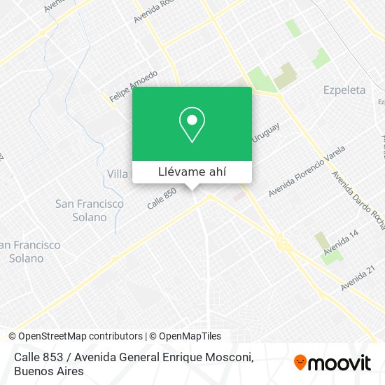 Mapa de Calle 853 / Avenida General Enrique Mosconi