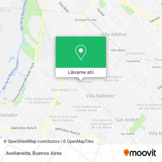 Cómo llegar a Avellaneda en General San Martín en Colectivo o Tren?