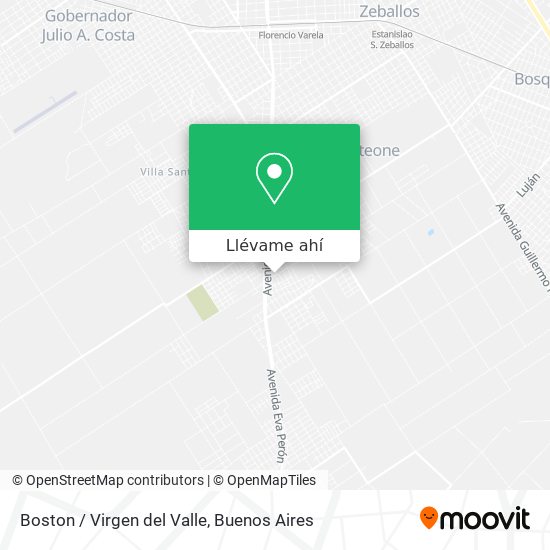 Mapa de Boston / Virgen del Valle