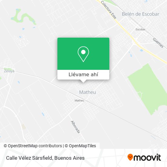 Mapa de Calle Vélez Sársfield
