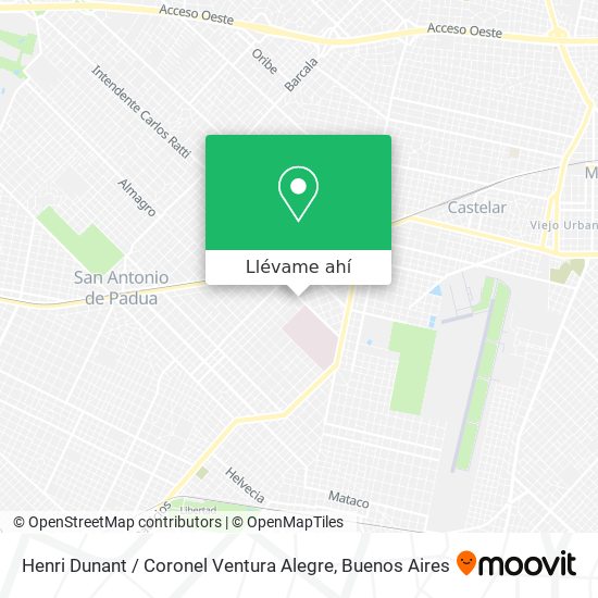 Mapa de Henri Dunant / Coronel Ventura Alegre