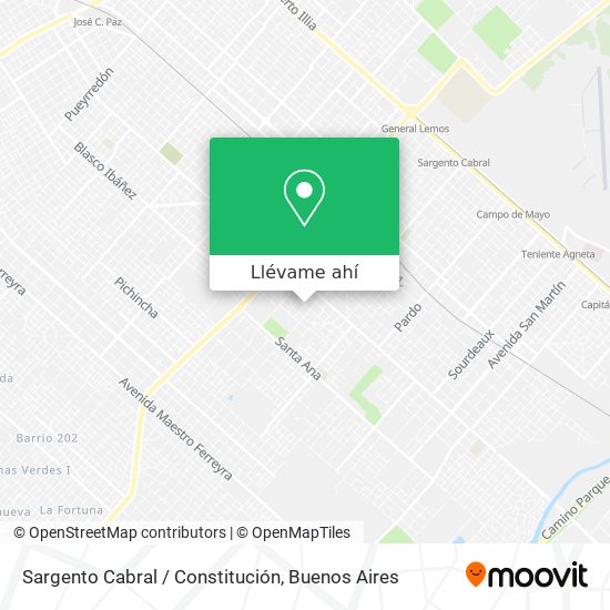 Mapa de Sargento Cabral / Constitución