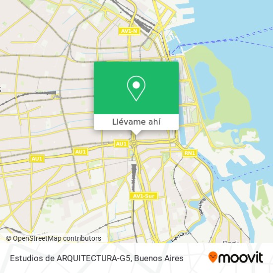 Mapa de Estudios de ARQUITECTURA-G5