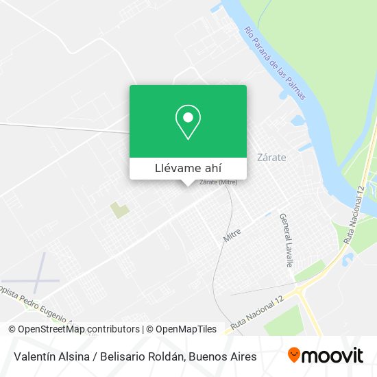 Mapa de Valentín Alsina / Belisario Roldán