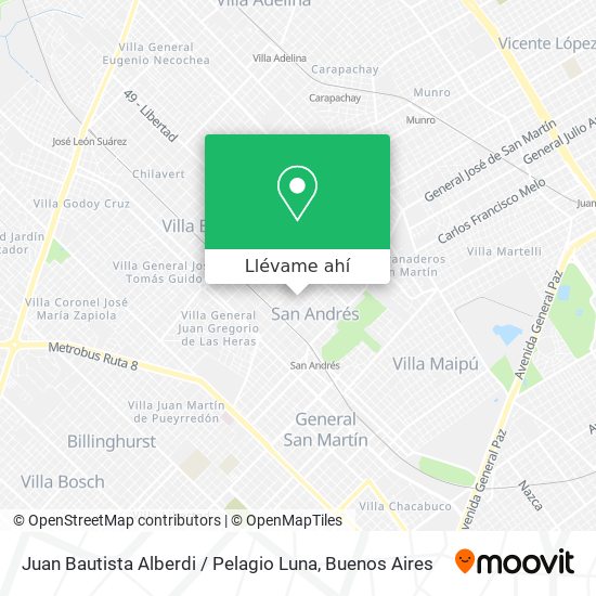 Mapa de Juan Bautista Alberdi / Pelagio Luna
