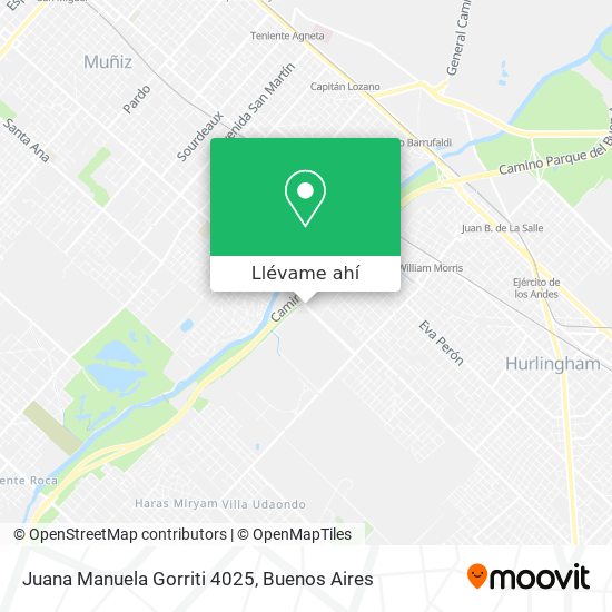 Mapa de Juana Manuela Gorriti 4025