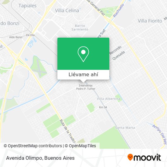 Mapa de Avenida Olimpo