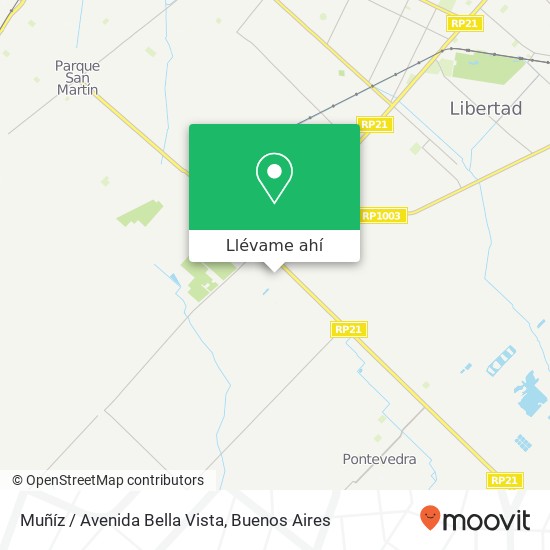 Mapa de Muñíz / Avenida Bella Vista