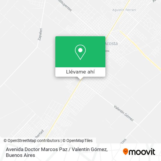 Mapa de Avenida Doctor Marcos Paz / Valentín Gómez