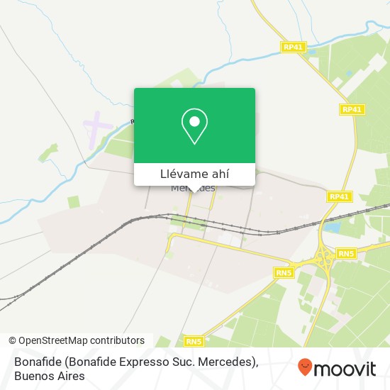 Mapa de Bonafide (Bonafide Expresso Suc. Mercedes)