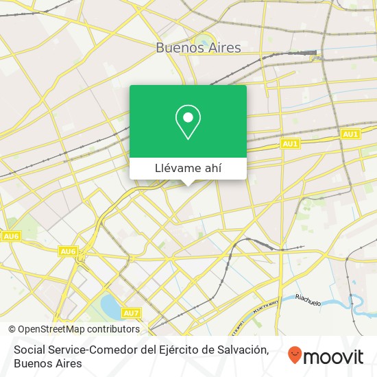Mapa de Social Service-Comedor del Ejército de Salvación