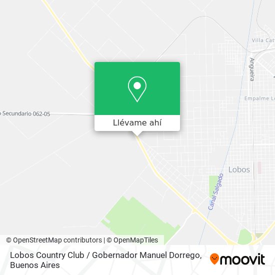 Mapa de Lobos Country Club / Gobernador Manuel Dorrego