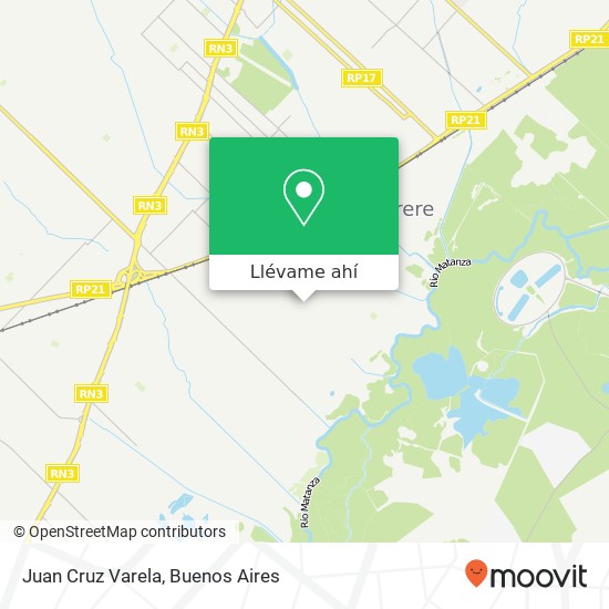 Mapa de Juan Cruz Varela