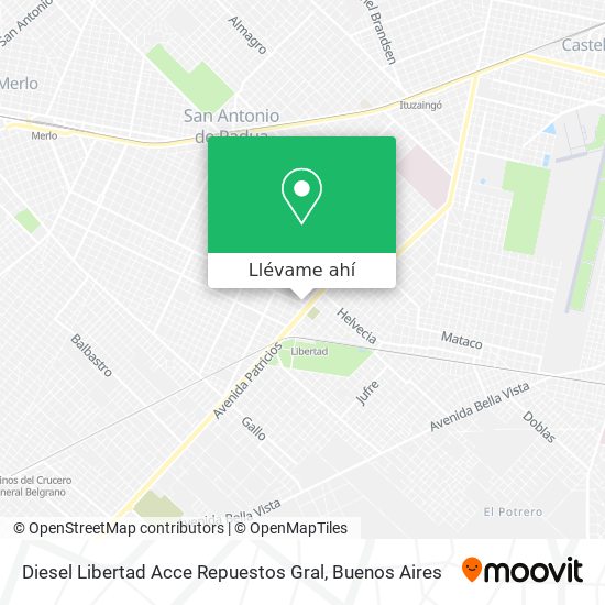 Mapa de Diesel Libertad Acce Repuestos Gral