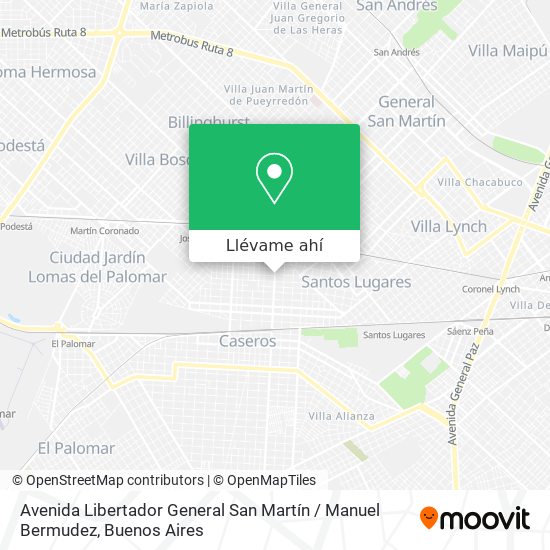 Mapa de Avenida Libertador General San Martín / Manuel Bermudez