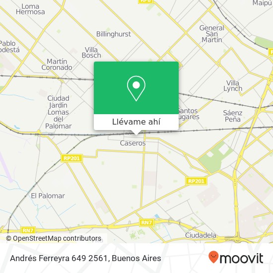 Mapa de Andrés Ferreyra 649 2561