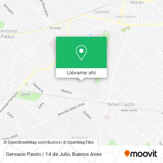 Mapa de Gervasio Pavón / 14 de Julio