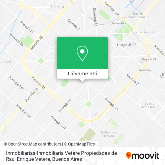 Mapa de Inmobiliarias-Inmobiliaria Vetere Propiedades de Raul Enrique Vetere