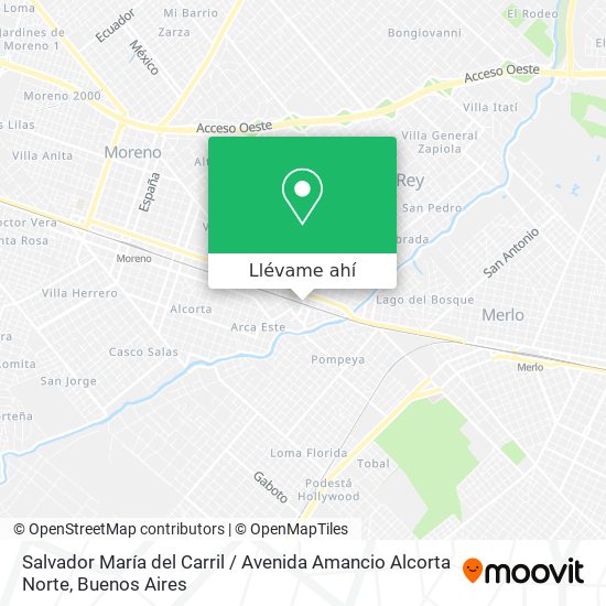 Mapa de Salvador María del Carril / Avenida Amancio Alcorta Norte