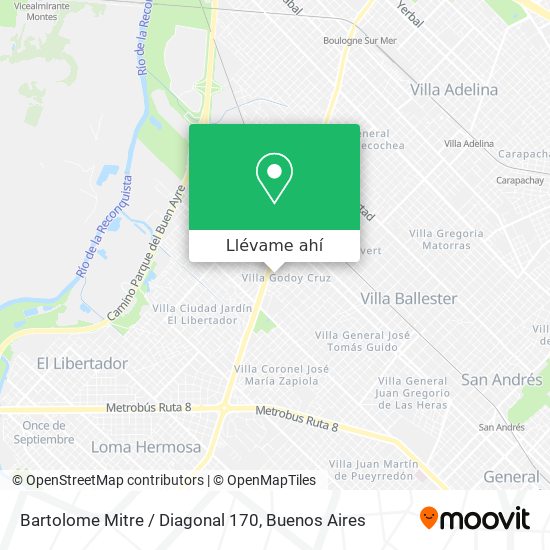 Mapa de Bartolome Mitre / Diagonal 170