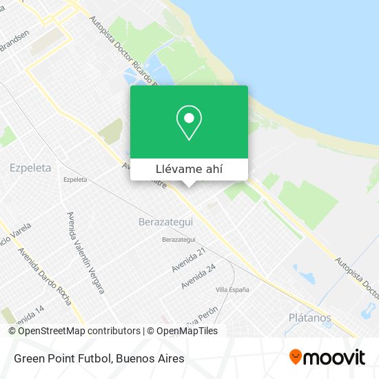 Mapa de Green Point Futbol