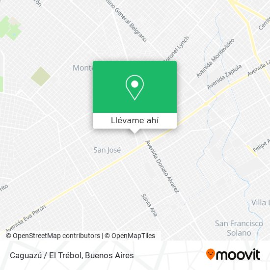 Mapa de Caguazú / El Trébol
