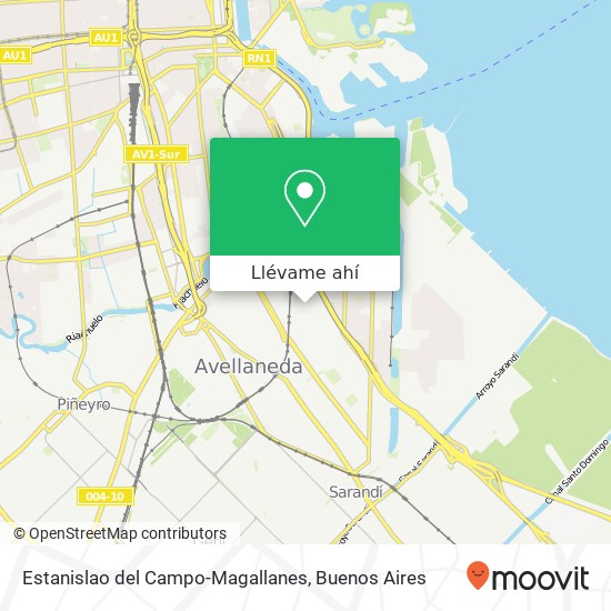 Mapa de Estanislao del Campo-Magallanes