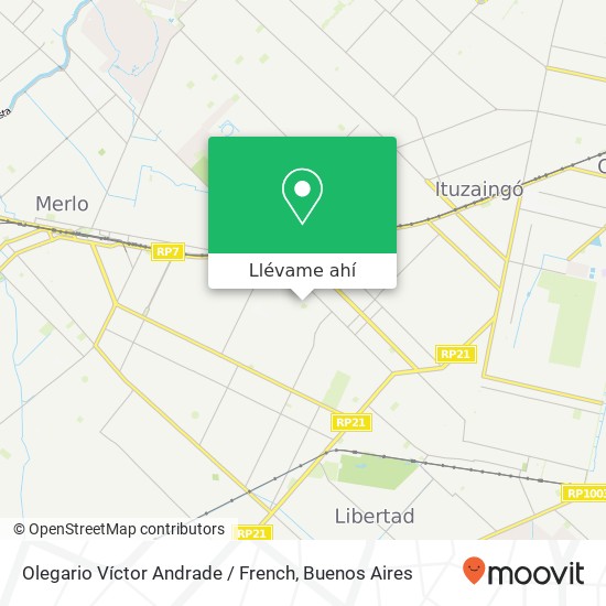 Mapa de Olegario Víctor Andrade / French