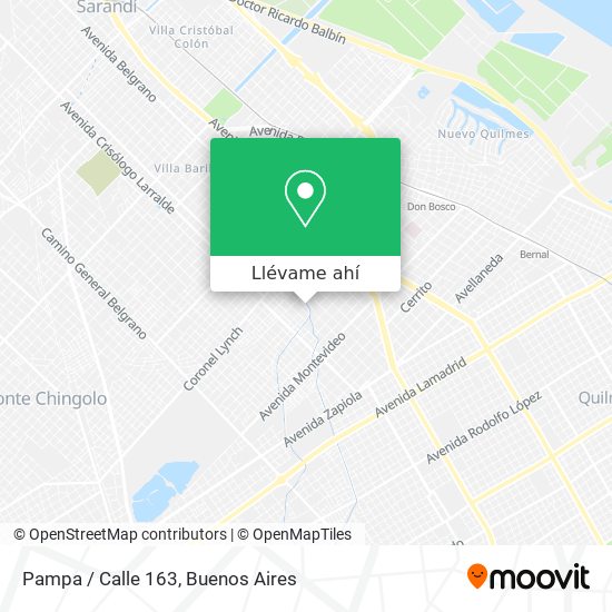 Mapa de Pampa / Calle 163
