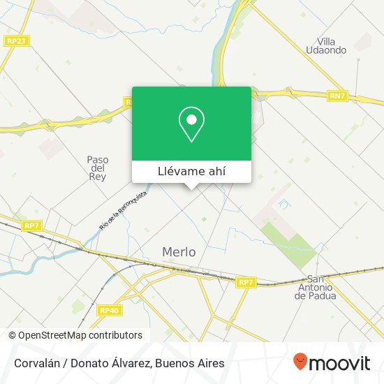 Mapa de Corvalán / Donato Álvarez