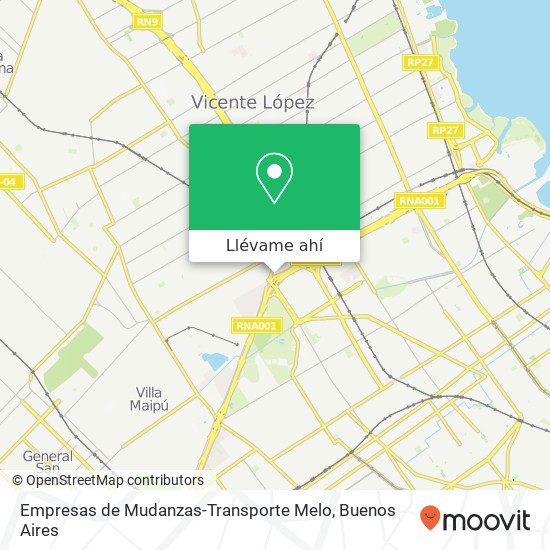Mapa de Empresas de Mudanzas-Transporte Melo