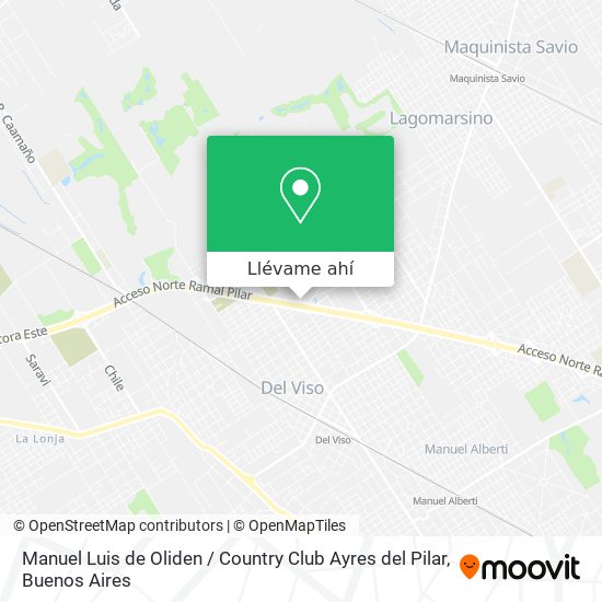 Mapa de Manuel Luis de Oliden / Country Club Ayres del Pilar