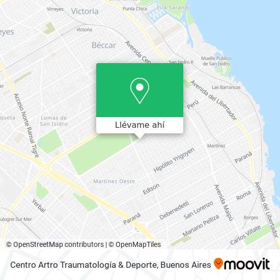 Mapa de Centro Artro Traumatología & Deporte