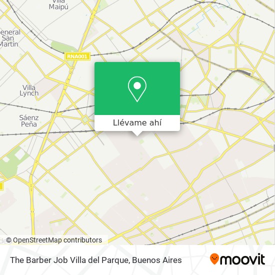 Mapa de The Barber Job Villa del Parque