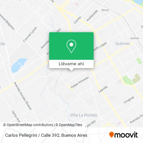 Mapa de Carlos Pellegrini / Calle 392