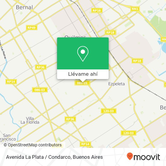 Mapa de Avenida La Plata / Condarco