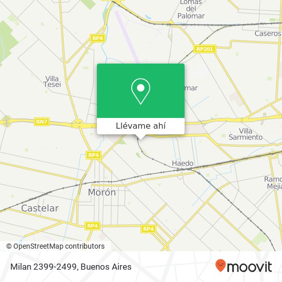 Mapa de Milan 2399-2499