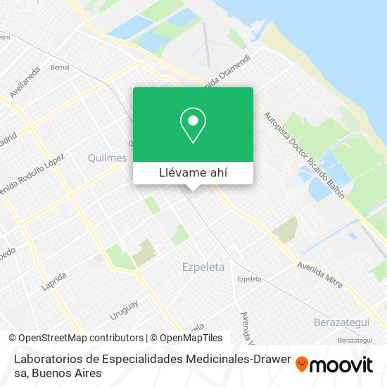 Mapa de Laboratorios de Especialidades Medicinales-Drawer sa