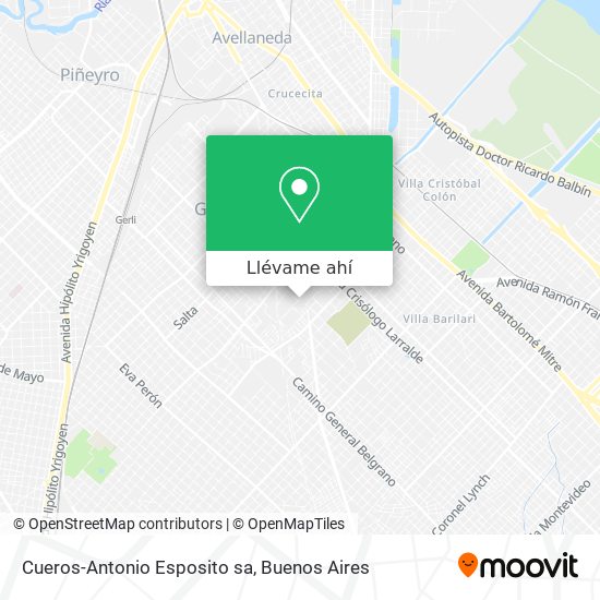 Mapa de Cueros-Antonio Esposito sa