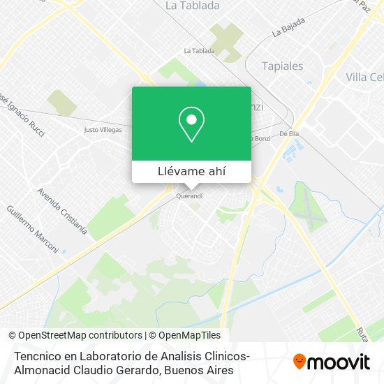 Mapa de Tencnico en Laboratorio de Analisis Clinicos-Almonacid Claudio Gerardo