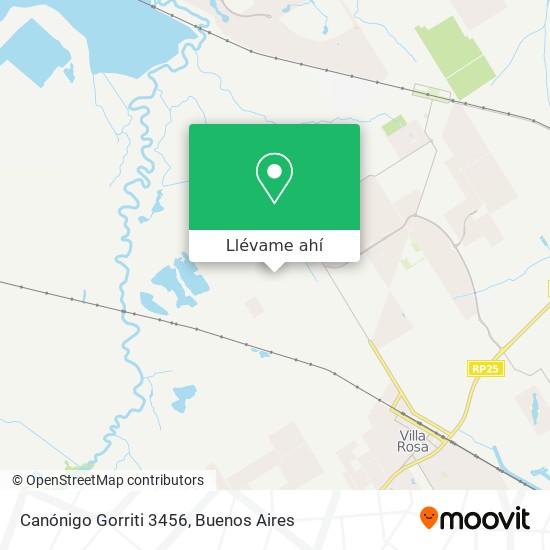 Mapa de Canónigo Gorriti 3456
