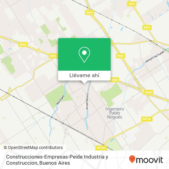 Mapa de Construcciones-Empresas-Peide Industria y Construccion