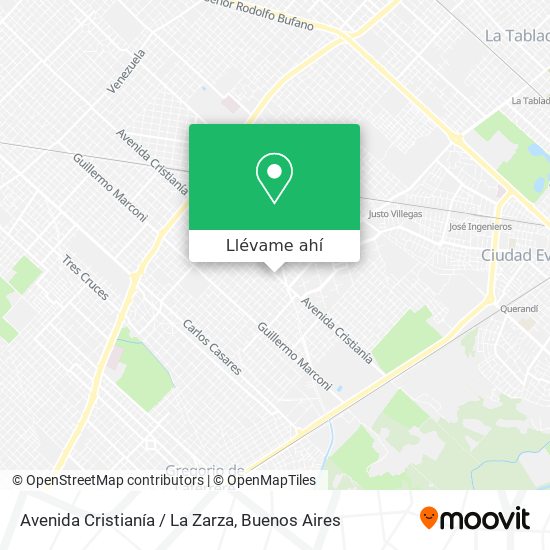 Mapa de Avenida Cristianía / La Zarza