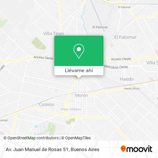 Mapa de Av. Juan Manuel de Rosas 51