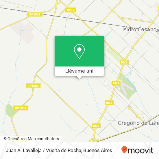Mapa de Juan A. Lavalleja / Vuelta de Rocha