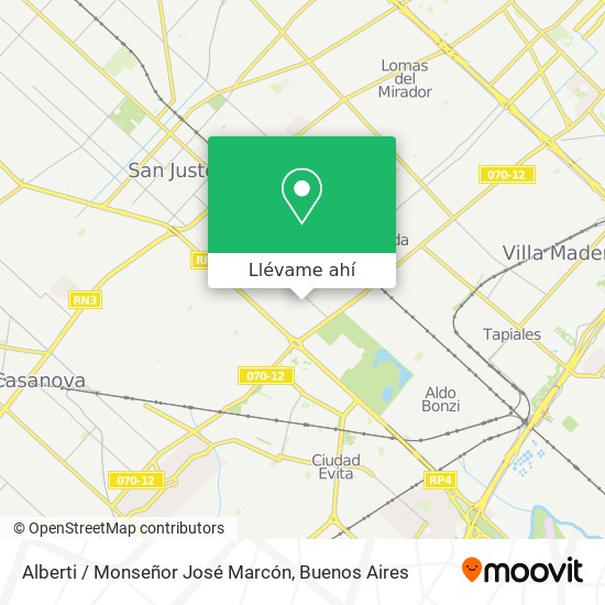 Mapa de Alberti / Monseñor José Marcón