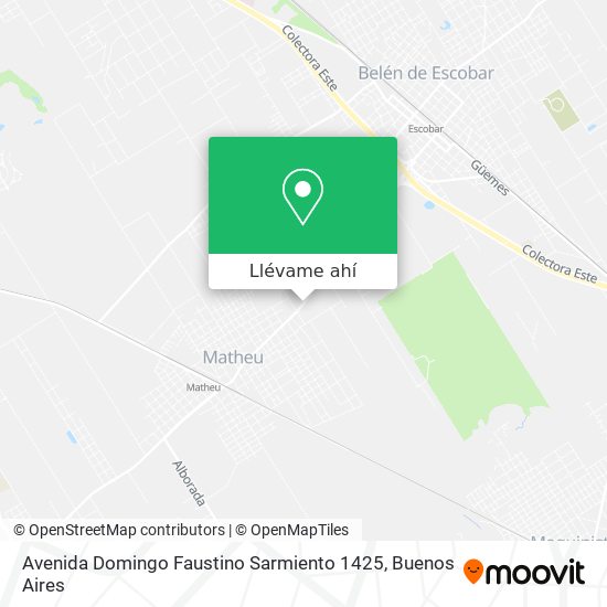 Mapa de Avenida Domingo Faustino Sarmiento 1425
