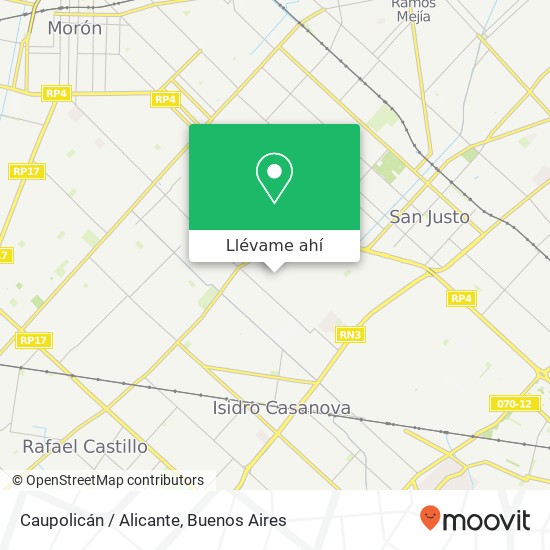 Mapa de Caupolicán / Alicante
