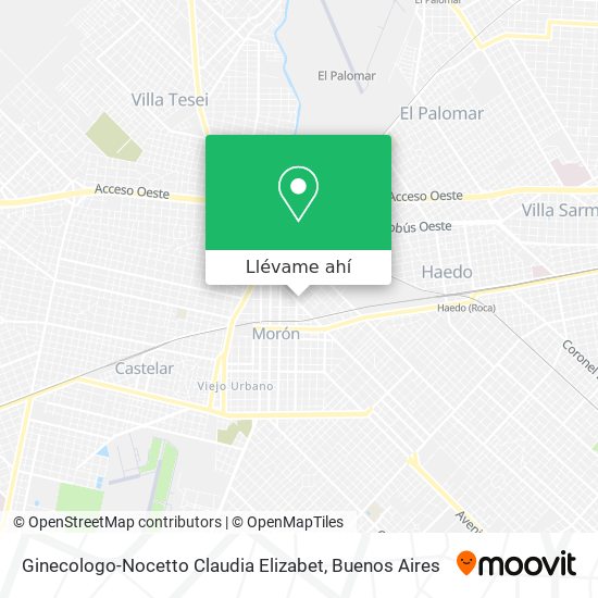 Mapa de Ginecologo-Nocetto Claudia Elizabet